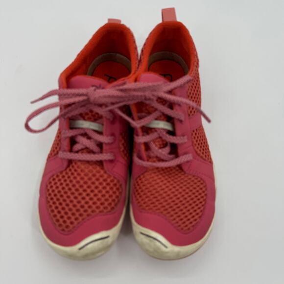 PLAE Miles Lace Up Athletic Sneaker Shoe Girls Size Pink Mesh